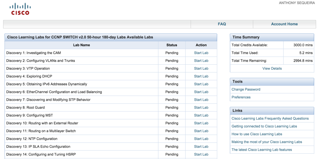 Lab Interface