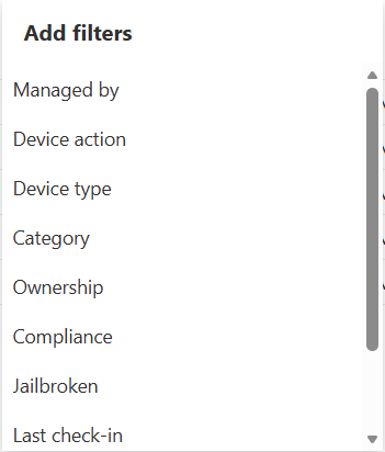 Add Filters in Native Intune